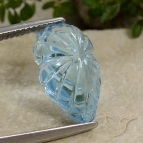 9,17 ctw natürlicher Swiss Blue Topas, Fantasie, Transparent