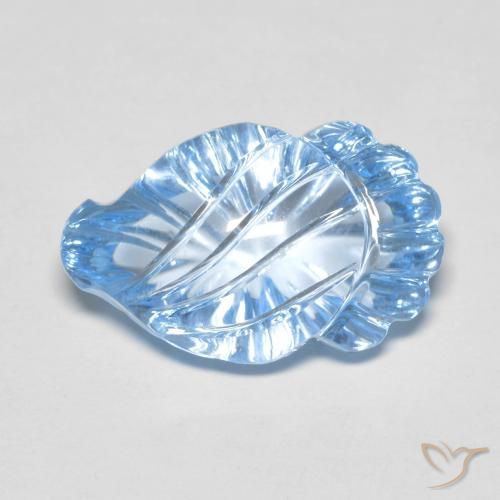 11.55ct Natürlicher Himmerlblau Topas, Fantasie, Transparent