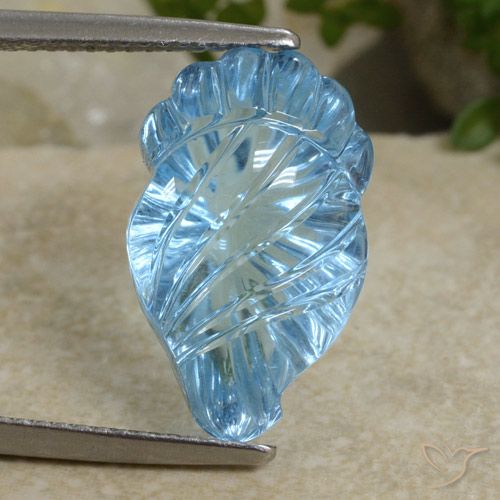 10.77ct Natürlicher Himmerlblau Topas, Fantasie, Transparent