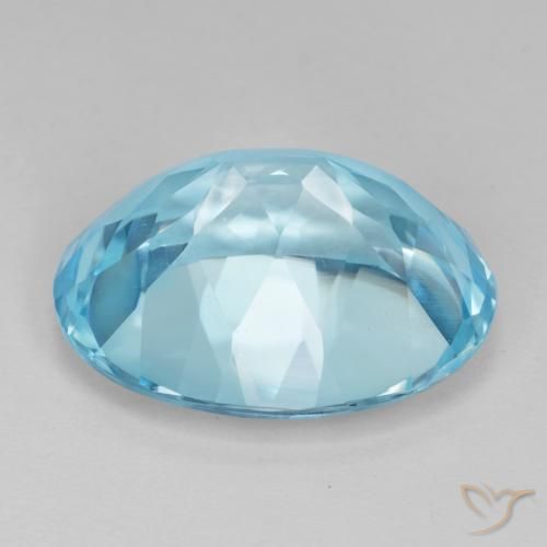 9,17 ctw natürlicher Swiss Blue Topas, Oval, VVS