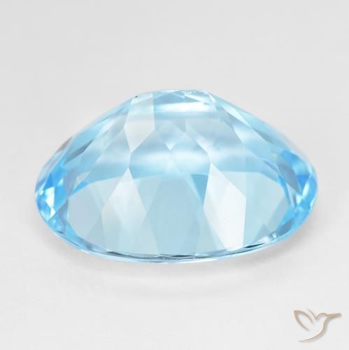 9,17 ctw natürlicher Swiss Blue Topas, Oval, VVS