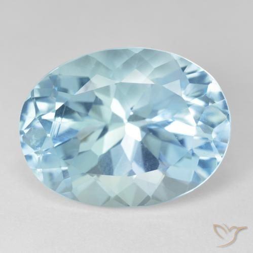24.57ct Natürlicher Himmerlblau Topas, Oval, VVS-VS