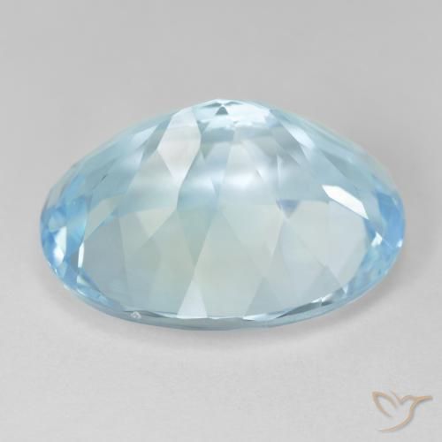 9,17 ctw natürlicher Himmerlblau Topas, Oval, VVS-VS