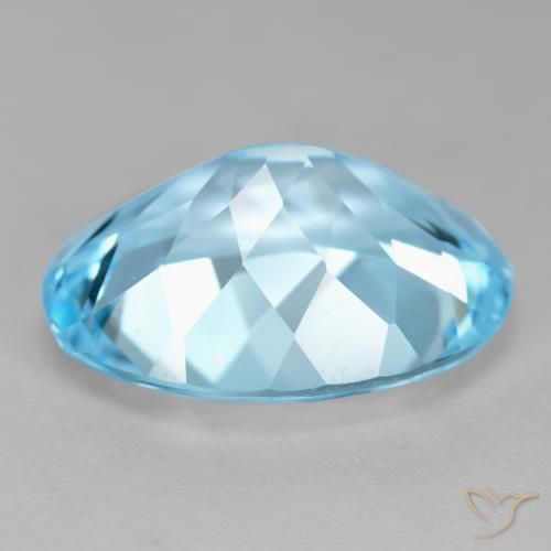 9,17 ctw natürlicher Himmerlblau Topas, Oval, VVS