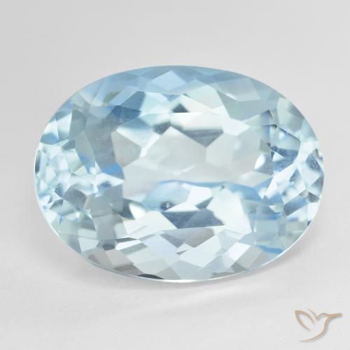 24.52ct Natürlicher Himmerlblau Topas, Oval, VVS-VS