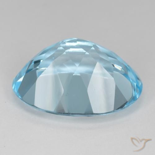 9,17 ctw natürlicher Himmerlblau Topas, Oval, VVS-VS