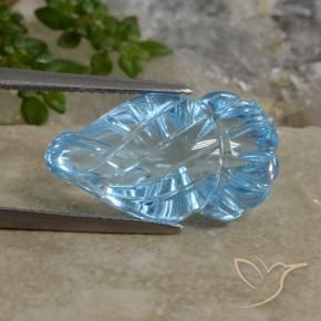 9,17 ctw natürlicher Swiss Blue Topas, Fantasie, Transparent