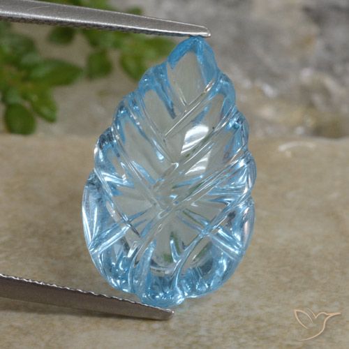 12.71ct Natürlicher Himmerlblau Topas, Fantasie, Transparent