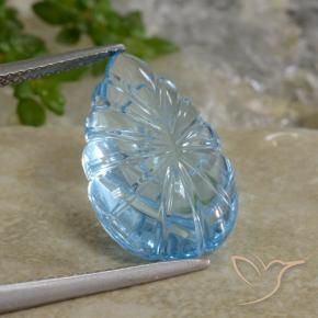 9,17 ctw natürlicher Himmerlblau Topas, Fantasie, Transparent
