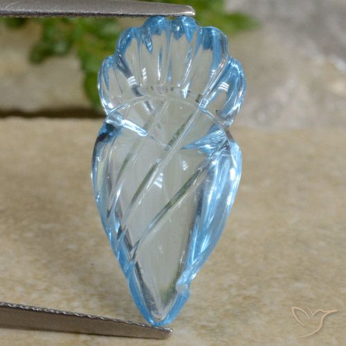 10.71ct Natürlicher Swiss Blue Topas, Fantasie, Transparent