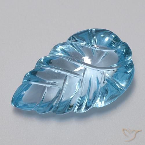 9,17 ctw natürlicher Swiss Blue Topas, Fantasie, Transparent