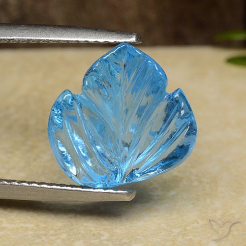 5.41ct Natürlicher Swiss Blue Topas, Fantasie, Transparent