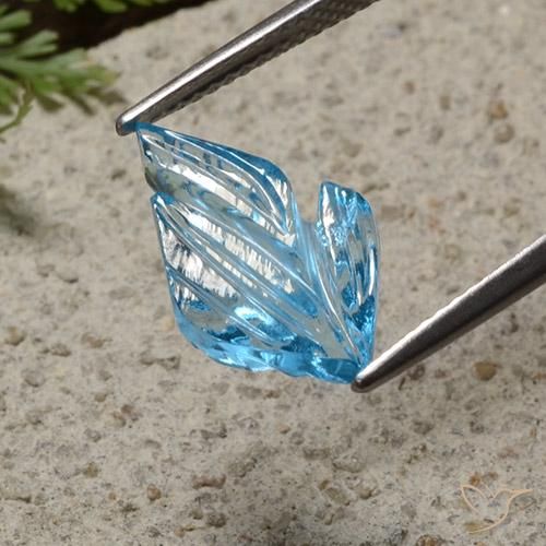 9,17 ctw natürlicher Swiss Blue Topas, Fantasie, Transparent