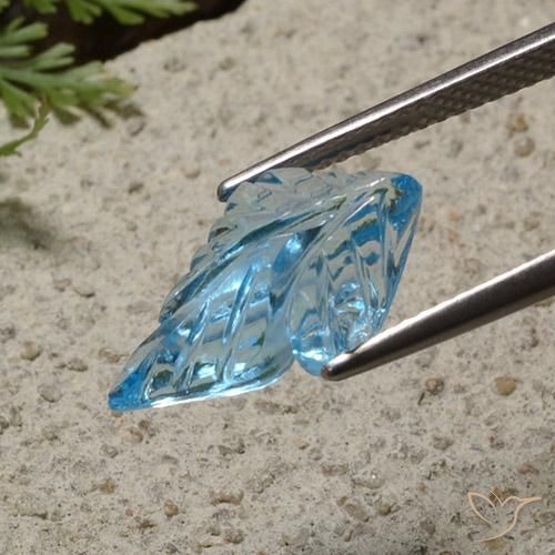 9,17 ctw natürlicher Swiss Blue Topas, Fantasie, Transparent