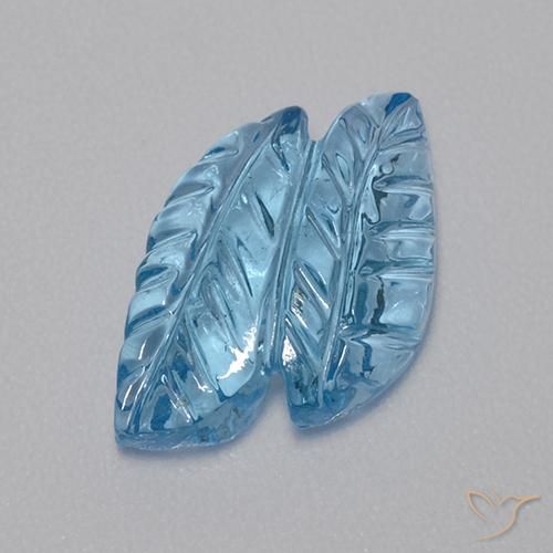 9,17 ctw natürlicher Swiss Blue Topas, Fantasie, Transparent