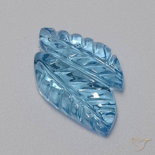 9,17 ctw natürlicher Swiss Blue Topas, Fantasie, Transparent