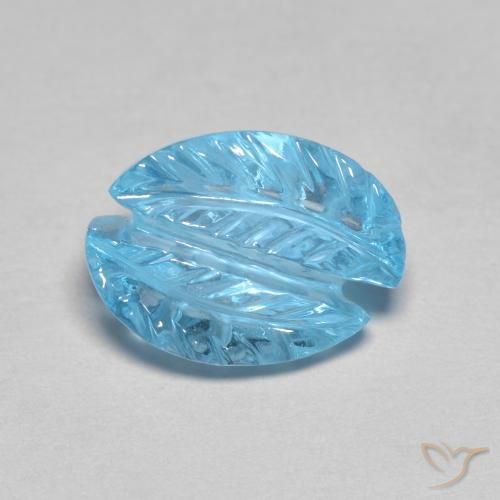 9,17 ctw natürlicher Swiss Blue Topas, Fantasie, Transparent