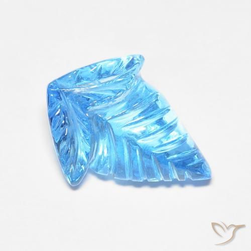 9,17 ctw natürlicher Swiss Blue Topas, Fantasie, Transparent