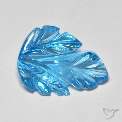 9,17 ctw natürlicher Swiss Blue Topas, Fantasie, Transparent