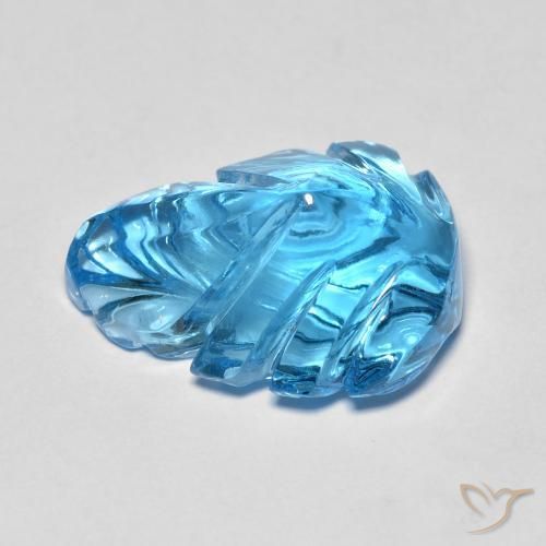 9,17 ctw natürlicher Swiss Blue Topas, Fantasie, Transparent
