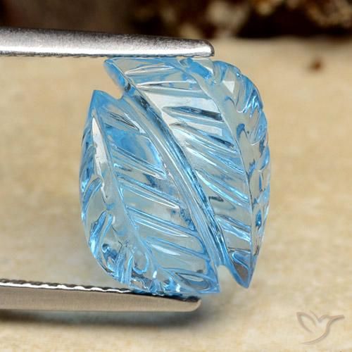 6.25ct Natürlicher Swiss Blue Topas, Fantasie, Transparent
