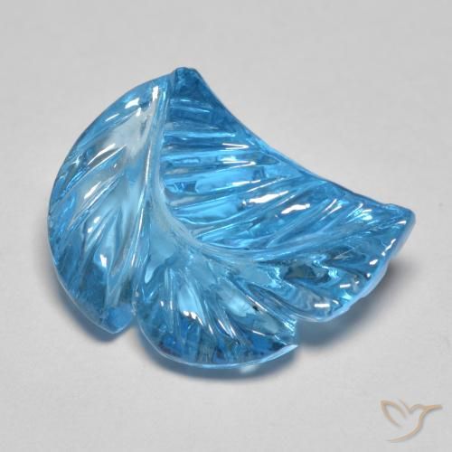 6.27ct Natürlicher Swiss Blue Topas, Fantasie, Transparent