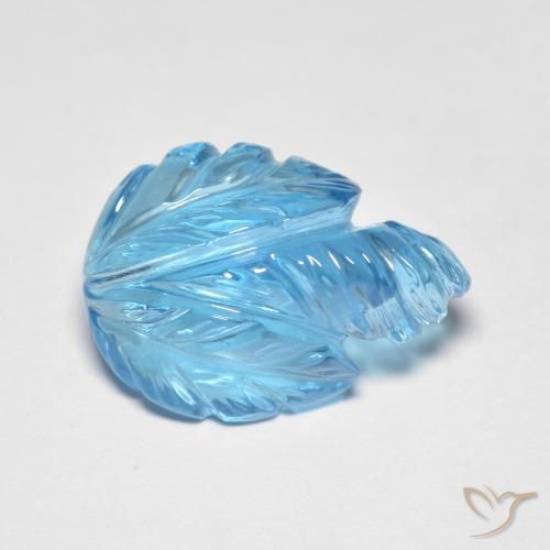 9,17 ctw natürlicher Swiss Blue Topas, Fantasie, Transparent