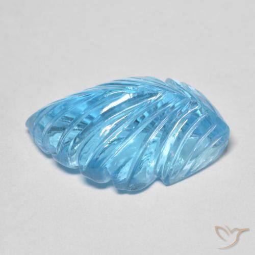 9,17 ctw natürlicher Swiss Blue Topas, Fantasie, Transparent