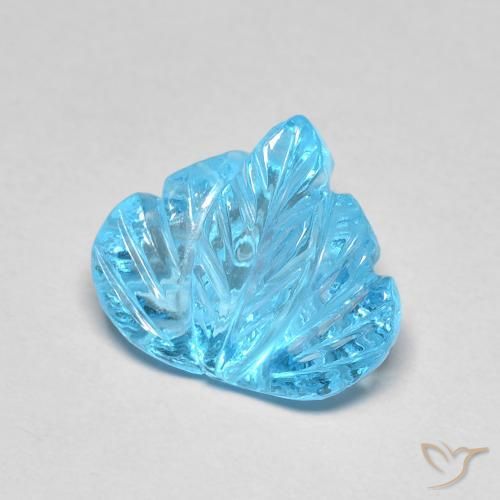 9,17 ctw natürlicher Swiss Blue Topas, Fantasie, Transparent