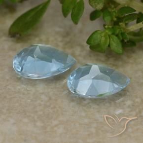 1.65 ct natürliche Himmerlblau Topas-Edelsteine, Birnenform, VVS-VS
