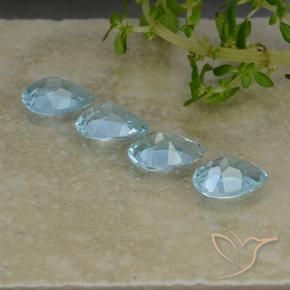 3.27 ct natürliche Himmerlblau Topas-Edelsteine, Birnenform, VVS-VS