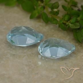 1.75 ct natürliche Himmerlblau Topas-Edelsteine, Birnenform, VVS-VS