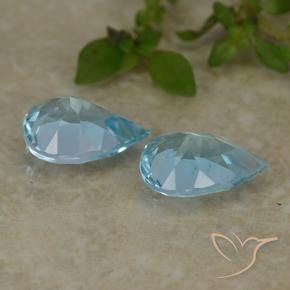 1.49 ct natürliche Himmerlblau Topas-Edelsteine, Birnenform, VVS-VS