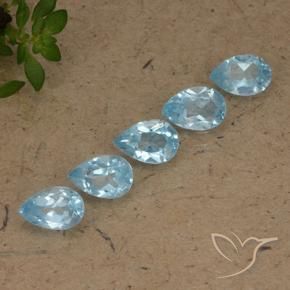 2.71 ct natürliche Himmerlblau Topas-Edelsteine, Birnenform, VS