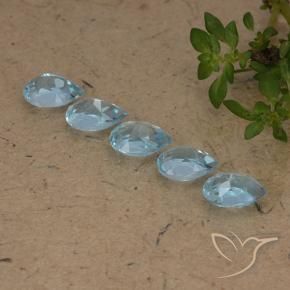 2.78 ct natürliche Himmerlblau Topas-Edelsteine, Birnenform, VVS-VS