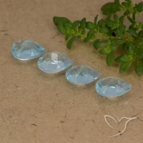 2.16 ct natürliche Himmerlblau Topas-Edelsteine, Birnenform, VVS-VS