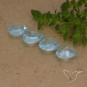 2.30 ct natürliche Himmerlblau Topas-Edelsteine, Birnenform, VVS-VS