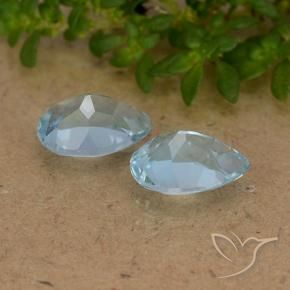 1.77 ct natürliche Himmerlblau Topas-Edelsteine, Birnenform, VVS-VS