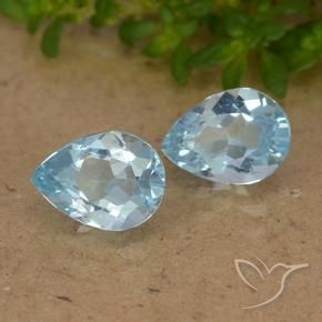 1.82 ct natürliche Himmerlblau Topas-Edelsteine, Birnenform, VVS-VS