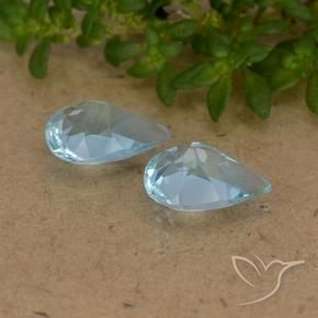 1.49 ct natürliche Himmerlblau Topas-Edelsteine, Birnenform, VVS-VS