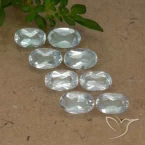 2.19 ct natürliche Himmerlblau Topas-Edelsteine, Oval, VS