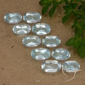 2,71 ct natürliche blauer Topas-Edelsteine, Oval Schliff, VS