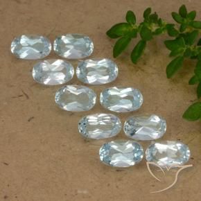 3.03 ct natürliche Himmerlblau Topas-Edelsteine, Oval, VS