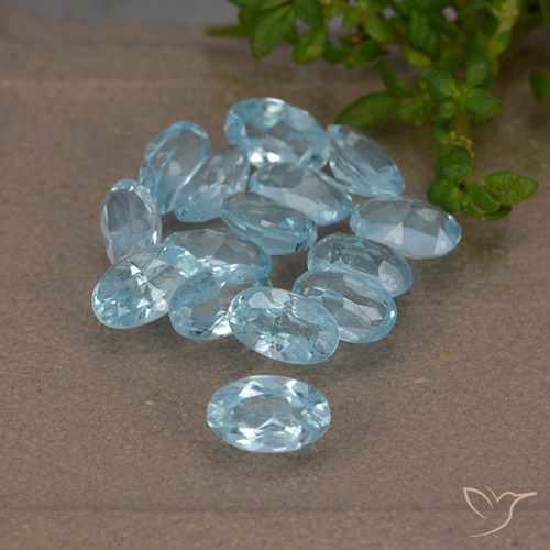 4.16ctw Natürlicher Himmerlblau Topas, Oval, VS