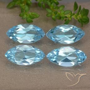5.25 ct natürliche Swiss Blue Topas-Edelsteine, Marquise, VVS-VS