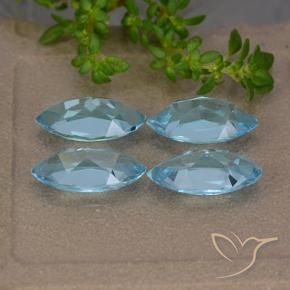 5.25 ct natürliche Swiss Blue Topas-Edelsteine, Marquise, VVS-VS