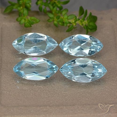 4.88ctw Natürlicher Himmerlblau Topas, Marquise, VVS-VS