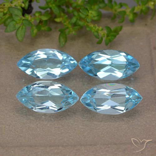5.60ctw Natürlicher Swiss Blue Topas, Marquise, VVS-VS