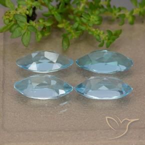 5.60 ct natürliche Swiss Blue Topas-Edelsteine, Marquise, VVS-VS