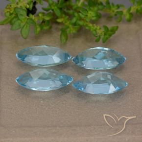 5.06 ct natürliche Swiss Blue Topas-Edelsteine, Marquise, VVS-VS